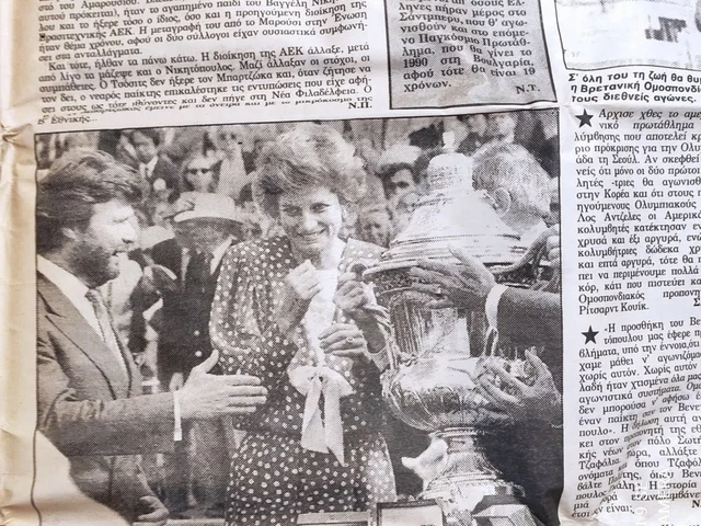  Détári leigazolásáról szóló 1988-as görög újság